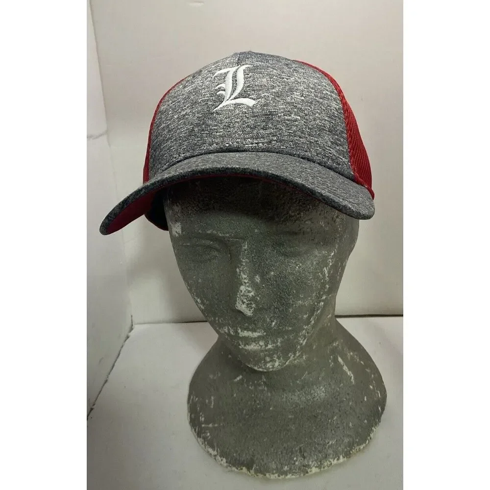 New Era 39thirty Louisville Cap Small- Medium Red Gray